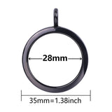 10Pcs 20/30/35/40mm Round Glass Twist Memory Locket Pendant For Jewelry Making