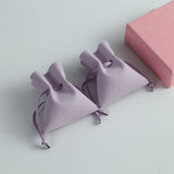 10Pcs Suede Necklace Earring Pouches Wedding Christmas Gift Bags