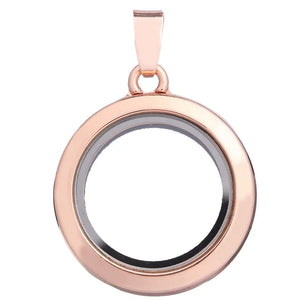 10Pcs 30mm Round Glass Floating Charms Locket Pendant Necklace