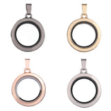 10Pcs 30mm Round Glass Floating Charms Locket Pendant Necklace
