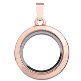 10Pcs 30mm Round Glass Floating Charms Locket Pendant Necklace