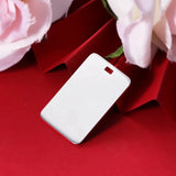 10Pcs 40*25mm Rectangle Blank Charms Stainless Steel Charms DIY Jewelry