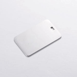 10Pcs 40*25mm Rectangle Blank Charms Stainless Steel Charms DIY Jewelry