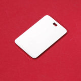10Pcs 40*25mm Rectangle Blank Charms Stainless Steel Charms DIY Jewelry