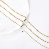 10Pcs/Lot 45-60cm Stainless Steel Chains Link Necklace DIY Jewelry Making