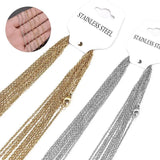 10Pcs/Lot 45-60cm Stainless Steel Chains Link Necklace DIY Jewelry Making