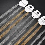 10Pcs/Lot 45-60cm Stainless Steel Chains Link Necklace DIY Jewelry Making