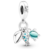 10Pcs Turtle Dolphin Star Charms Beads Pendant DIY Jewelry Making
