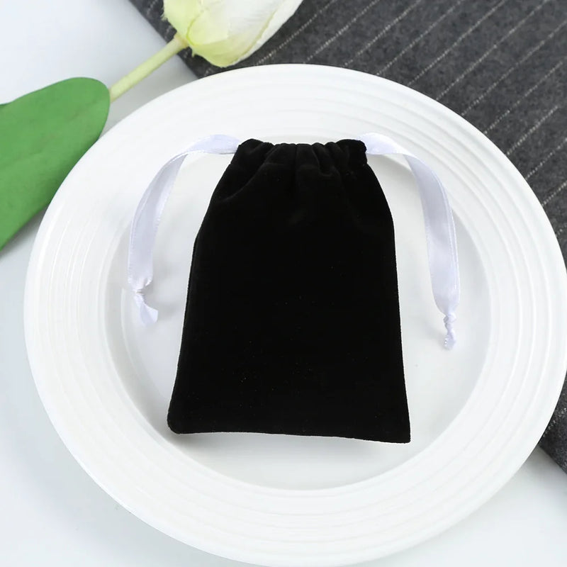 10Pcs 5x7 7x9 8x10cm Velvet Bags Drawstring Gift Pouches Customizable