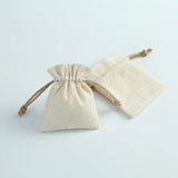 10Pcs Natural Cotton Jute Bags Gift Drawstring Pouches Jewelry Storage Bags