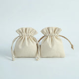 10Pcs Natural Cotton Jute Bags Gift Drawstring Pouches Jewelry Storage Bags