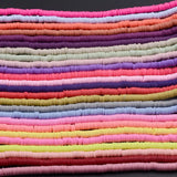 10Pcs 8mm Flat Round Clay Beads DIY Jewelry Making Accesories