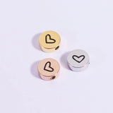 10Pcs/Lot 8mm Heart Beads Mirror Polish Stainless Steel Spacer Beads