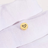 10Pcs/Lot 8mm Heart Beads Mirror Polish Stainless Steel Spacer Beads