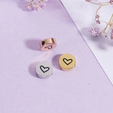 10Pcs/Lot 8mm Heart Beads Mirror Polish Stainless Steel Spacer Beads