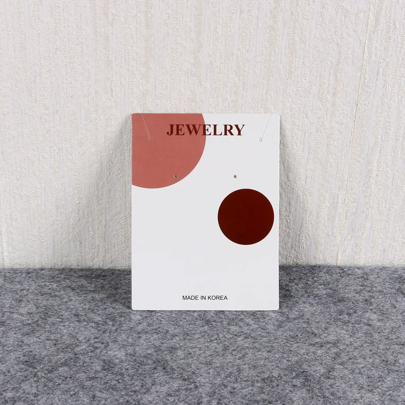 10Pcs/Lot Jewelry Display Packaging Cards 400gsm Necklace Earrings Card