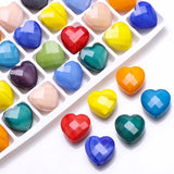 10Pcs 16mm Austrian Crystal Heart Pendants DIY Charms Bracelet
