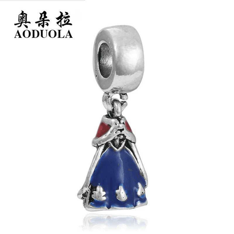 10Pcs Princess Dress Charms for Jewelry Making DIY