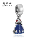 10Pcs Princess Dress Charms for Jewelry Making DIY