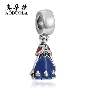 10Pcs Princess Dress Charms for Jewelry Making DIY