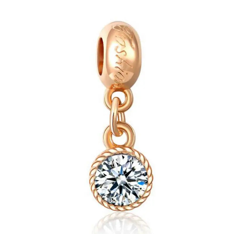 10Pcs Rhinestone Alloy Pendant Charms for Jewelry Making DIY Accessory