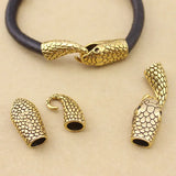 10Pcs Snake Clasp Hooks 7mm End Caps for Bracelet, DIY Jewelry Making