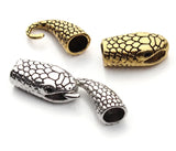 10Pcs Snake Clasp Hooks 7mm End Caps for Bracelet, DIY Jewelry Making