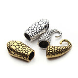 10Pcs Snake Clasp Hooks 7mm End Caps for Bracelet, DIY Jewelry Making
