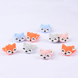 10Pcs Cat Shape Silicone Beads BPA-Free Teething Toys DIY Animal Baby Teether