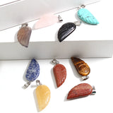 10Pcs Angel Wings Reiki Healing Pendant Quartz Crystal Necklace Beads