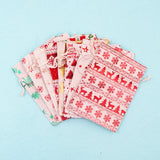 10Pcs Xmas Cotton Bags 15x20cm Muslin Drawstring Pouch Candy Gift Bag