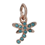10Pcs Crystal Dragonfly Charms Beads Pendant DIY Jewelry Making