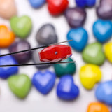 10Pcs Crystal Heart Beads 16MM Faceted Glass Stone Pendant DIY Charms
