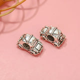10Pcs/Lot Diy Cartoon Snail Cat Car Monogram Pendant Beaded Making Charms