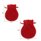 10Pcs/Lot Double Sided Velvet Drawstring Calabash Pouch Jewelry Packaging