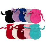 10Pcs/Lot Double Sided Velvet Drawstring Calabash Pouch Jewelry Packaging