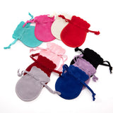 10Pcs/Lot Double Sided Velvet Drawstring Calabash Pouch Jewelry Packaging