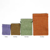 10Pcs Natural Jute Gift Bags Drawstring Burlap Bag Wedding Favor Jewelry Packagi