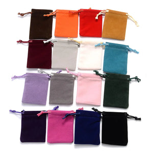 10Pcs Velvet Drawstring Pouches Small Jewelry Gift Bags Customizable