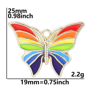 10Pcs Enamel Animal Charms for Jewelry Making DIY