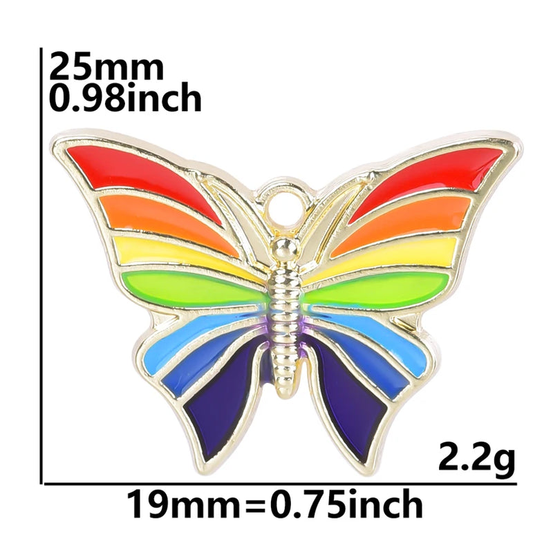 10Pcs Enamel Animal Charms for Jewelry Making DIY