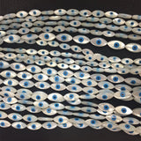 10Pcs Evils Eye Natural Mother of Pearl Shell Beads DIY Jewelry Finding