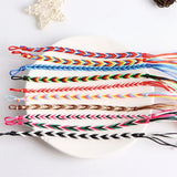 10Pcs Mixed Woven Bracelet Set Adjustable for Girls