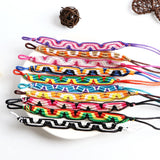 10Pcs Mixed Woven Bracelet Set Adjustable for Girls