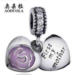 10Pcs Double Hearts Enamel Rose Charms for Bracelet Necklace DIY Jewelry