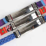 10Pcs Mixed Style Stainless Steel Bracelet For Men Women