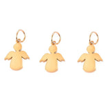 10Pcs High Polished Steel Angel Charms DIY Jewelry Making