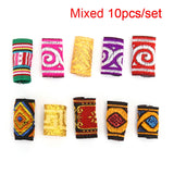 10Pcs/Lot Embroidery Hair Braid Beads Clips for Men Women
