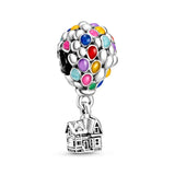 10Pcs Hot Air Balloon Series House Pendant Jewelry Making