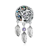 10Pcs/Lot Tassel Feather Dream Catcher Bracelet Necklace Charms Jewelry